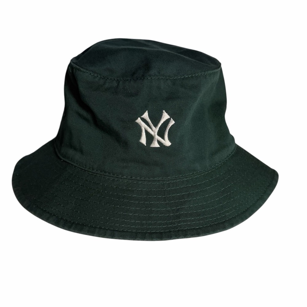 American Needle New York Yankees Bucket Hat S/M Green Cotton MLB Baseball